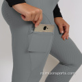 Prelungiri cu ridicata Grey Equestrian Breeches for Women Summer